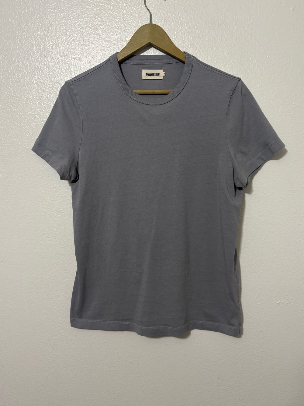 Taylor Stitch Size 38 Gray Short Sleeve Tee Shirt Minimalist Neutral Basic
